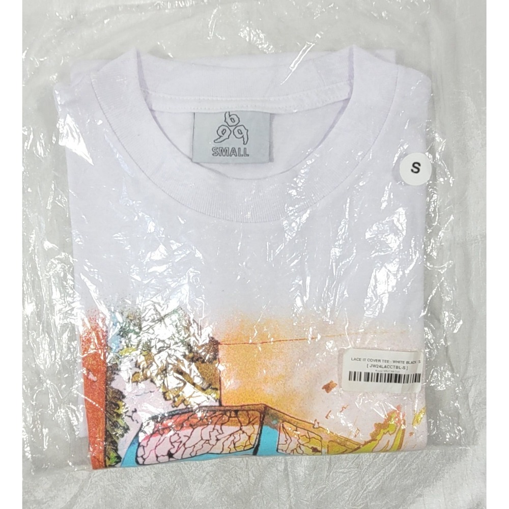 Juice WRLD 999 Club Lace It Oversized Cotton Cover Tee - White - Size Small